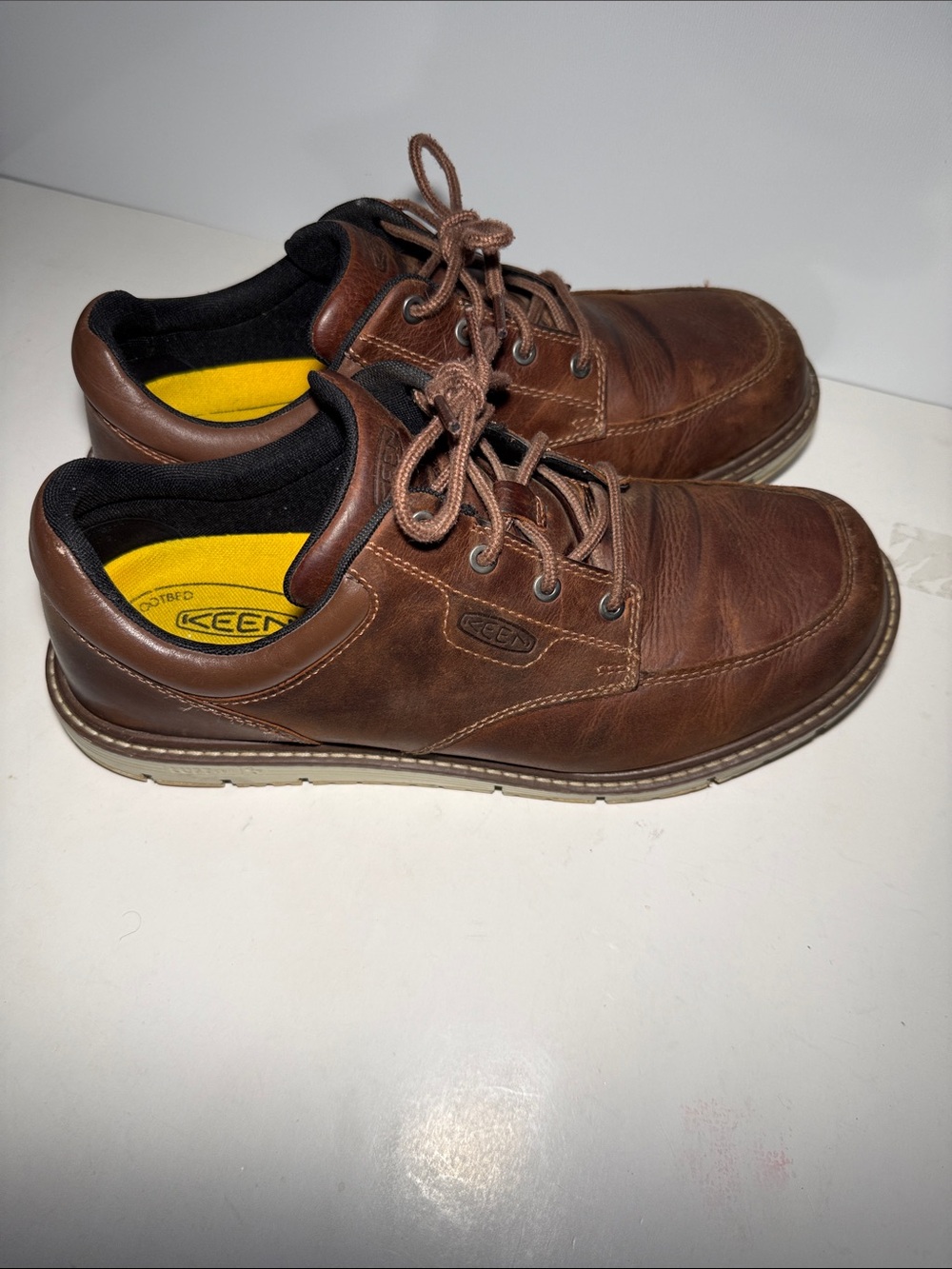 KEEN Utility San Jose Oxford Soft Toe Gingerbread/Off-white